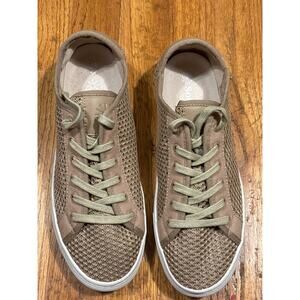 Soludos Women's (Ashore Breathable Knit Sneakers) Khaki Brown Tan Size 8